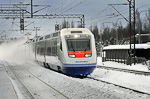 Maiden voyage of the Allegro high-speed train to St. Petersburg on 12 December 2010. Photo: Lehtikuva 